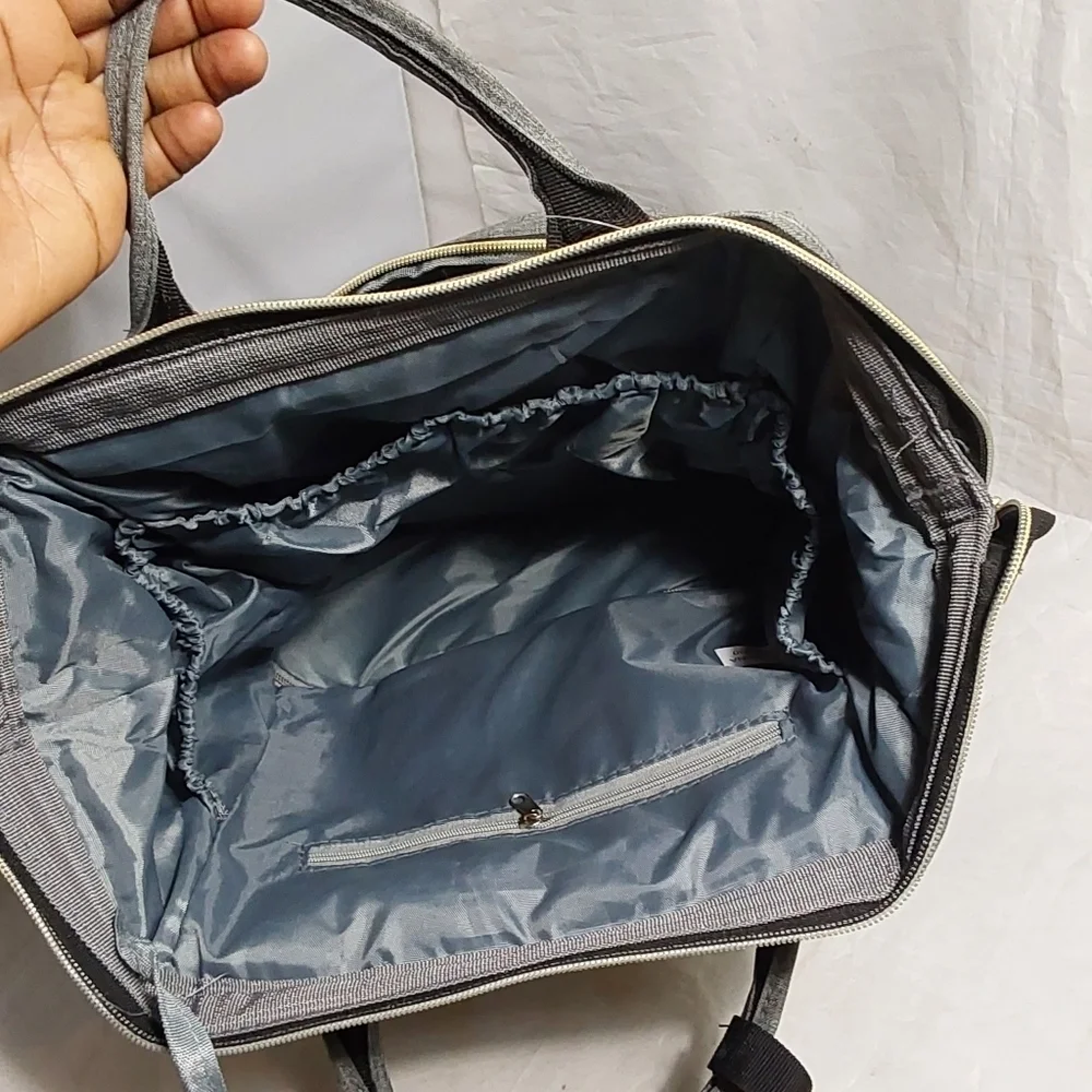 Afbp NWT BABY MULTIFUNCTIONAL DIAPER BACKPACK‎ PRT GREY